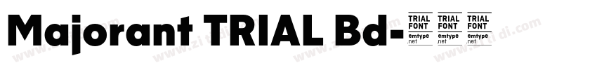 Majorant TRIAL Bd字体转换